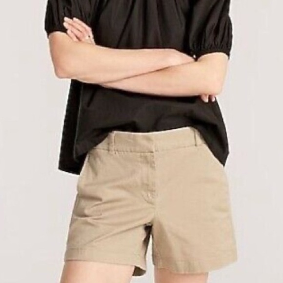 J. Crew Womens Khaki Shorts  |  Size 14 - Picture 1 of 10